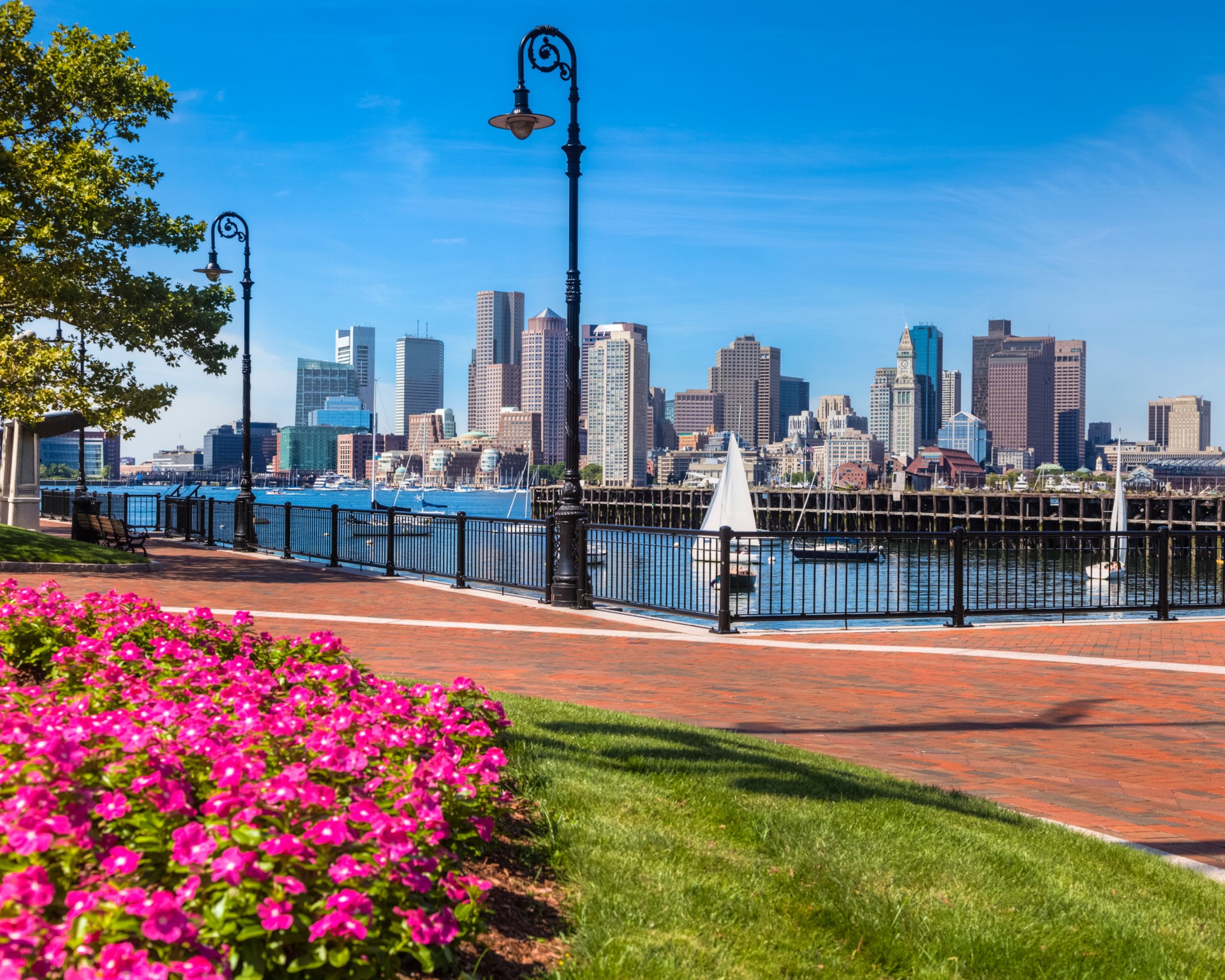 Employee-owned investment firm. View of Charles River from Charlestown.