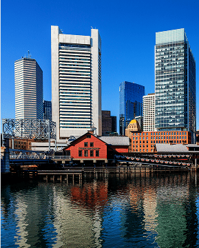 Contact Us. Let’s connect. Shot of Boston's Leather/Financial District Skyline from the water behind the Tea Party Museum.